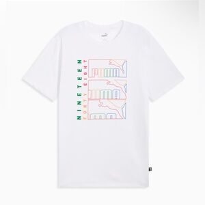 Men's triple logo Graphic Tee T-Shirt